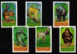 Elfenbeinküste 620-625 Postfrisch Wildtiere #IH357 - Ivoorkust (1960-...)
