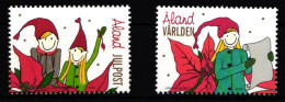 Aland 319 Und 320 Postfrisch Weihnachten #IH322 - Ålandinseln