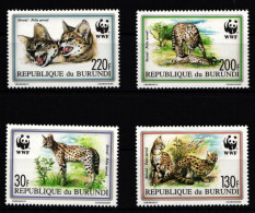 Burundi 1758-1761 Postfrisch Raubkatzen #IH338 - Sonstige & Ohne Zuordnung