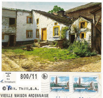 Vieille Maison Ardennaise, Timbre SPA 6,50F  Liège CPSM Vintage - Spa