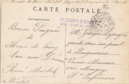 SEINE INFERIEURE CP 1916 EU HOPITAL TEMPORAIRE N°20 EU - Guerre De 1914-18