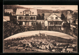 AK Königstein I. Taunus, Ortspartie Mit Villa Quisisana  - Taunus