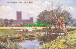R567180 Canterbury From Stour. Art Colour. E. W. H. Valentines. A1275 - Mondo