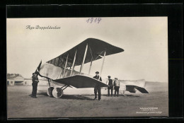 Foto-AK Sanke Nr.: Ago-Doppeldecker-Flugzeug  - 1914-1918: 1a Guerra