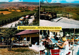 73658646 Winzerhausen Berggaststaette Wunnenstein Restaurant Terrasse Fernsicht  - Autres & Non Classés
