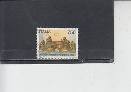 ITALIA  1995 - Sassone  2191° - Natale - Presepe Putignano - Arte - 1991-00: Usati