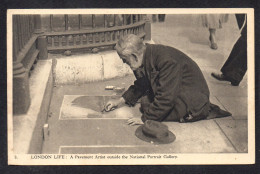 ROYAUME UNIS - ANGLETERRE - LONDON LIFE - A Pavement Artist Outside The National Portrait Gallery - Autres & Non Classés