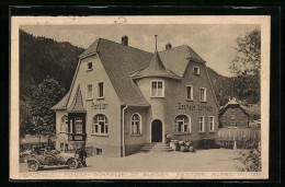 AK St. Blasien, Gasthaus U. Pension Schmelze, Bes. Alfred Mutter  - St. Blasien