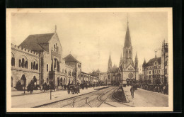 AK Berlin-Charlottenburg, Hardenbergstrasse Mit Kaiser Wilhelm-Gedächtniskirche  - Charlottenburg