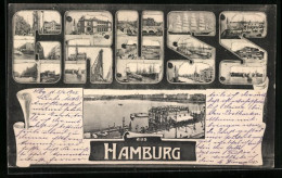 AK Hamburg, Das Rathaus, Segelschiffe, Auf Dem Marktplatz, Speicherstadt  - Mitte
