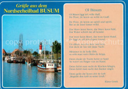 73657078 Buesum Nordseebad Hafen Fischkutter Leuchtturm Gedicht Von Klaus Groth  - Buesum