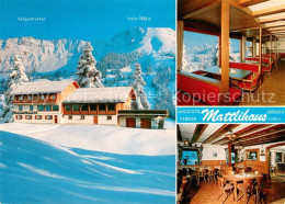 73657074 Oberjoch Gaststaette Pension Mattlihaus Winterlandschaft Alpen Oberjoch - Hindelang