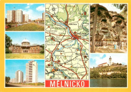 73657067 Melnik Bulgarien Und Umgebung Landkarte Schloss Felsen Melnik Bulgarien - Bulgaria