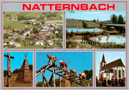 73656919 Natternbach Fliegeraufnahme Pools Indianerspielgelaende Eltern Kinder G - Sonstige & Ohne Zuordnung