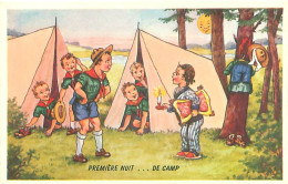 Illustration - Enfants Scoutisme - Premiere Nuit    Q 2591 - Scoutismo