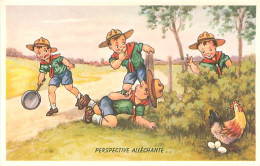 Illustration - Enfants Scoutisme - Perspective Allechante    Q 2591 - Padvinderij