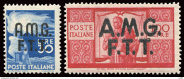 Trieste A - Democratica Lire 30 E 100 - Mint/hinged