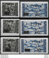 1946 Litorale Sloveno Tasse 6v MNH Sass N. 14B/19B - Autres & Non Classés