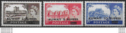 1955-57 Kuwait Castelli 3v. MNH SG N. 107/09 - Sonstige & Ohne Zuordnung