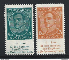 1933 JUGOSLAVIA - Catalogo Michel N. 249/254 - Unificato N. 231/236 - MNH** - Otros & Sin Clasificación