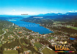 73656463 Velden Woerthersee Fliegeraufnahme Mit Poertschach Klagenfurt Und Pyram - Autres & Non Classés