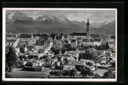 AK Traunstein, Generalansicht Mit Kirche, Hochfelln Und Hochgern  - Traunstein