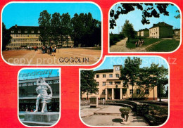 73656304 Gogolin Schulen Wohnsiedlung Skulptur Denkmal Rathaus  - Pologne