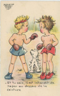 Comical Boxing Prohibited To Hit Under The Belt Boxe Enfants - Boxeo