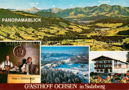 73656066 Sulzberg Vorarlberg Panorama Gasthof Ochsen Duo Sepp Und Ochsensepp Sul - Altri & Non Classificati