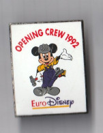 PIN'S THEME BD  MICKEY  EURO DISNEY  OPENING CREW 1992 - Fumetti