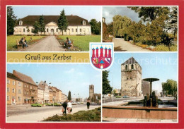 73656007 Zerbst Stadthalle Stadtpark Markt Brunnen Dicker Turm Zerbst - Zerbst