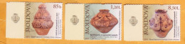 2011 Moldova Moldavie  National Museum, Archeology, Amphora, Vase, 3v Mint - Moldawien (Moldau)