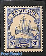 Germany, Colonies 1900 Kamerun, 20Pf, Stamp Out Of Set, Unused (hinged), Transport - Ships And Boats - Bateaux