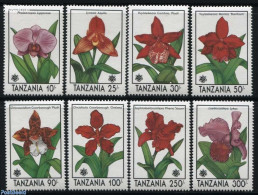 Tanzania 1990 Expo 90, Orchids 8v, Mint NH, Nature - Flowers & Plants - Orchids - Philately - Tanzania (1964-...)