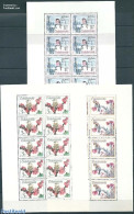 Czechoslovkia 1972 Birds 3 M/ss, Mint NH, Nature - Birds - Andere & Zonder Classificatie