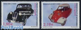 Andorra, Spanish Post 2004 Automobiles 2v (Simca, Messerschmitt), Mint NH, Transport - Automobiles - Ungebraucht