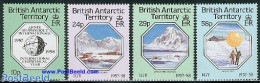 British Antarctica 1987 Geophysic Year 4v, Mint NH, Science - The Arctic & Antarctica - Meteorology - Klimaat & Meteorologie