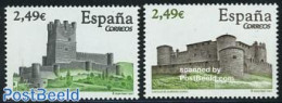 Spain 2007 Castles 2v, Mint NH, Art - Castles & Fortifications - Unused Stamps
