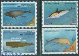 Tanzania 2003 Large Water Animals 4v, Mint NH, Nature - Sea Mammals - Tanzanie (1964-...)