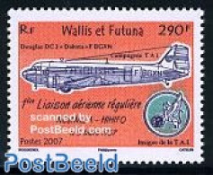 Wallis & Futuna 2007 Noumea-Hihifo Airline 1v, Mint NH, Transport - Aircraft & Aviation - Flugzeuge