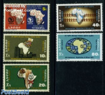 Ethiopia 1973 O.A.U. 5v, Mint NH, Various - Maps - Aardrijkskunde