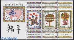 Ireland 1995 Greeting Stamps S/s, Mint NH, Various - Greetings & Wishing Stamps - New Year - Nuevos