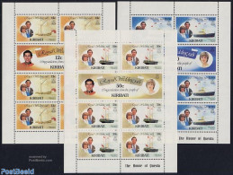 Kiribati 1981 Charles & Diana Wedding 3 M/ss, Mint NH, History - Transport - Charles & Diana - Kings & Queens (Royalty.. - Königshäuser, Adel