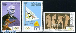 Laos 1994 I.O.C. 3v, Mint NH, Sport - Athletics - Olympic Games - Leichtathletik