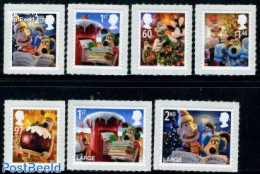 Great Britain 2010 Christmas 7v S-a, Mint NH, Religion - Christmas - Art - Children's Books Illustrations - Unused Stamps