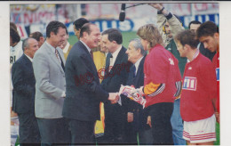 Fixe Football Coupe De France Finale 1995-1996 AJA-NIMES J Chirac - Sport