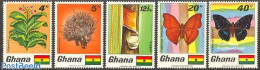 Ghana 1968 Flora, Fauna 5v, Mint NH, Nature - Butterflies - Flowers & Plants - Andere & Zonder Classificatie