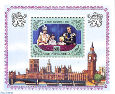 Congo Republic 1977 Elizabeth II Silver Jubilee S/s, Mint NH, History - Kings & Queens (Royalty) - Koniklijke Families
