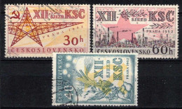 Tchécoslovaquie 1962 Mi 1368-70 (Yv 1242-4), Obliteré - Oblitérés