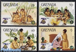 Grenada 1985 Girl Guides 4v, Mint NH, Sport - Scouting - Other & Unclassified